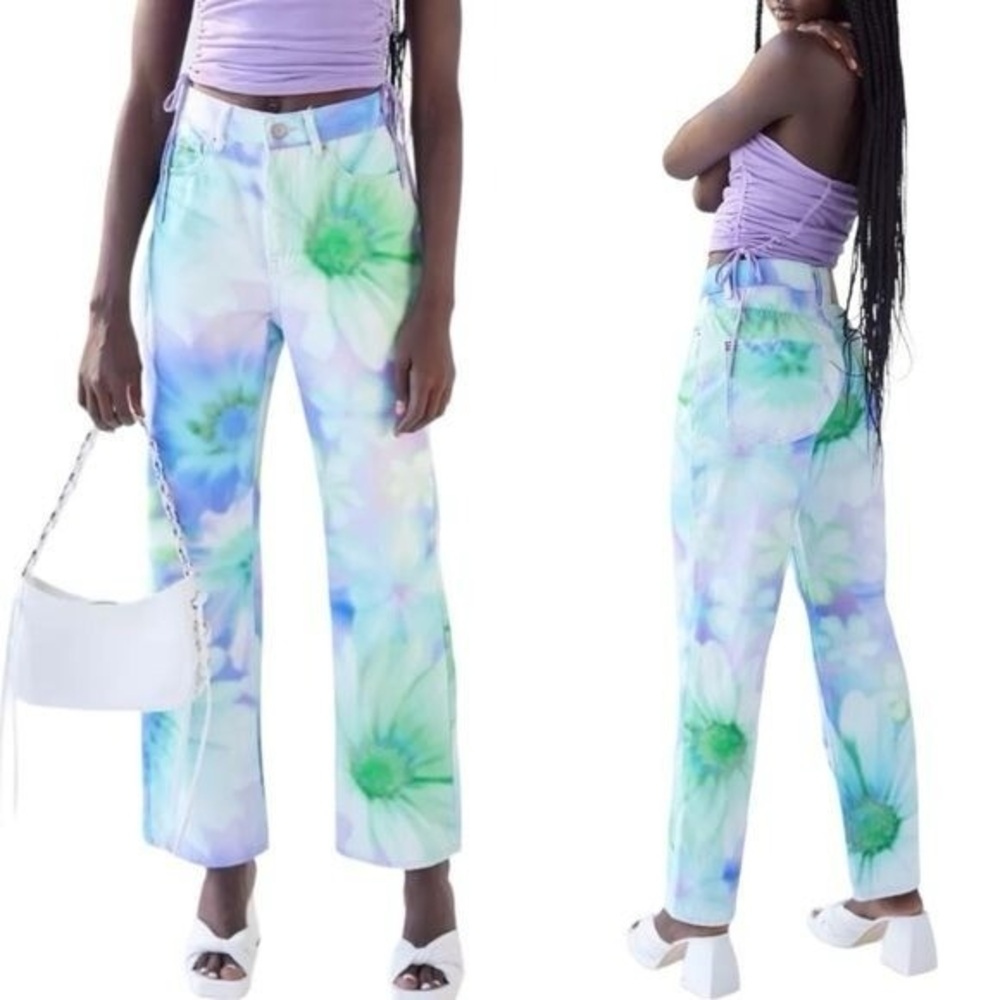 BDG Urban Outfitters Cowboy Jeans- Botanicals